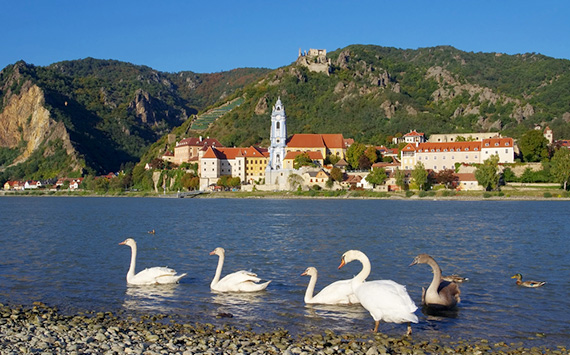 Donaubestattung - Blick auf Dürnstein